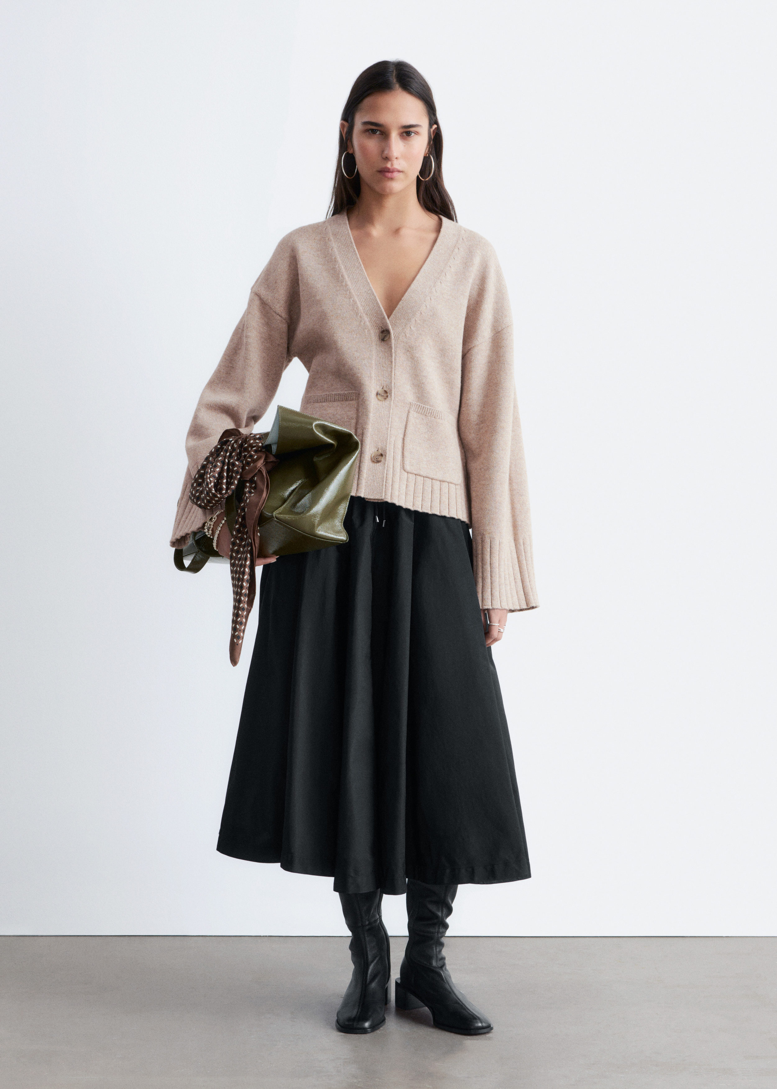 & Other Stories TAPERED KNIT CARDIGAN