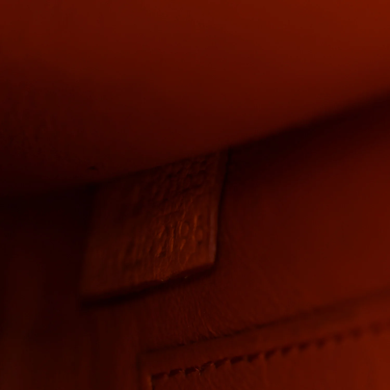 Goatskin Nano Luggage Orange - Top Club