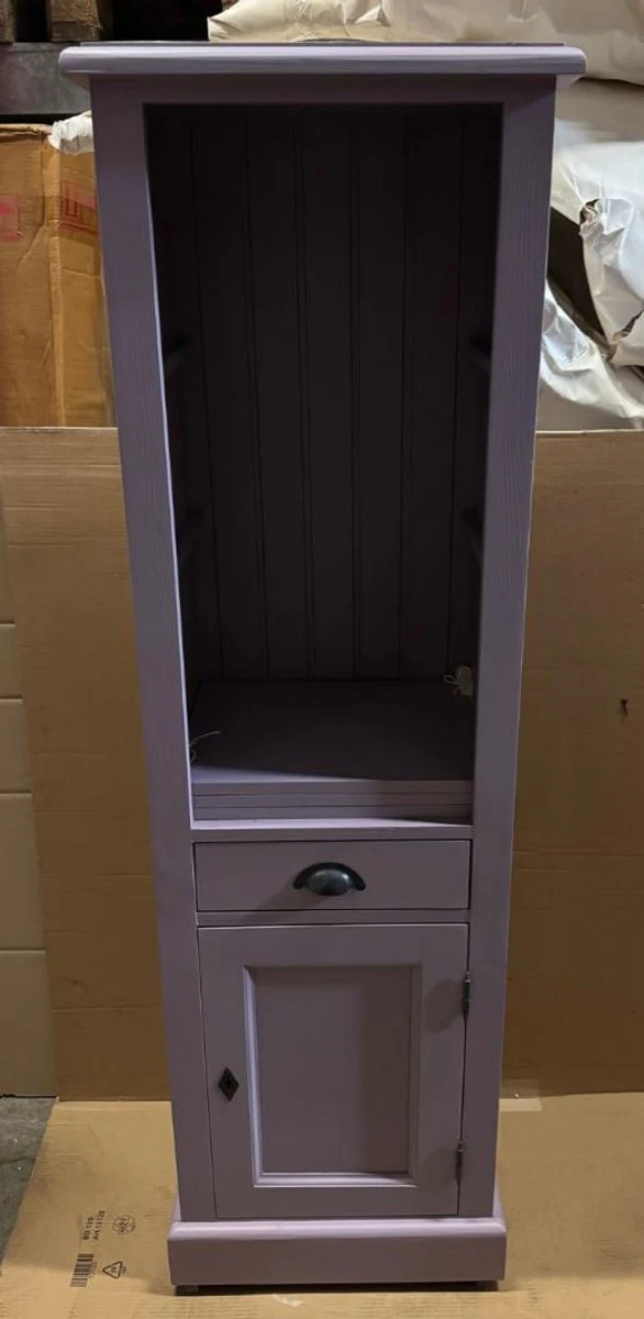 Country house style bathroom cabinet purple H. 160 cm - country house style furniture