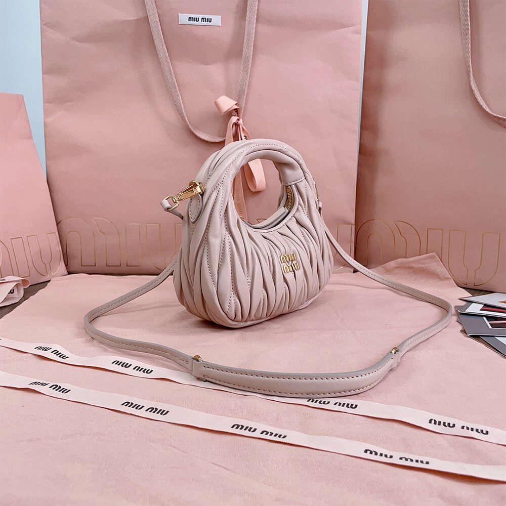 Mini Wander matelasse nappa leather hobo bag(high-end grade) - Top Club