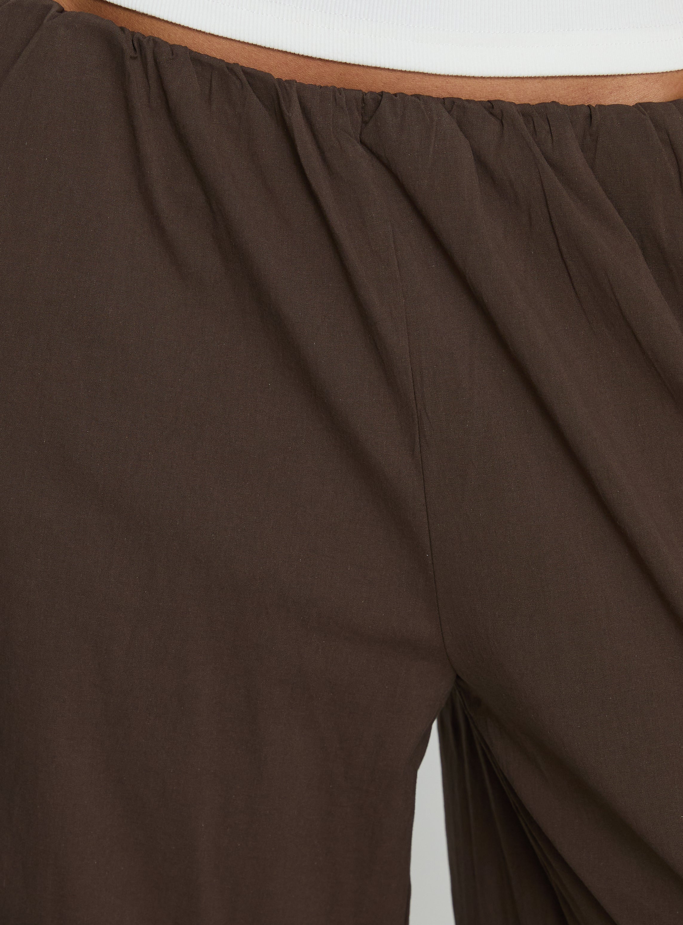 Lunea Concealed Waistband Pants Brown