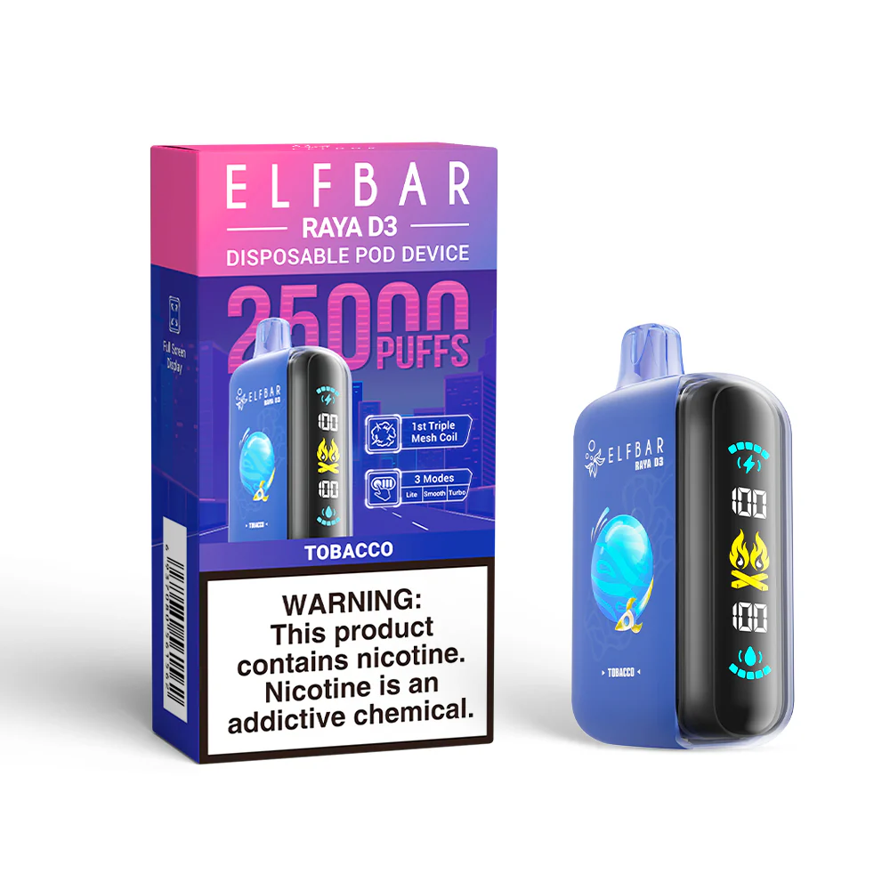 ELFBAR RAYA D3 Disposable Vape (All Flavours)