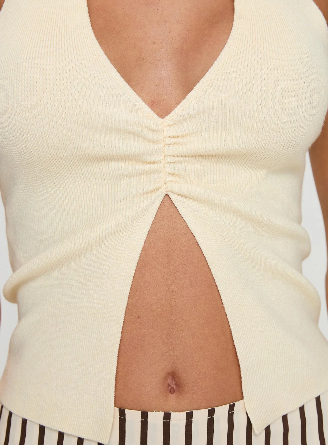 Kingley Halter Top Cream