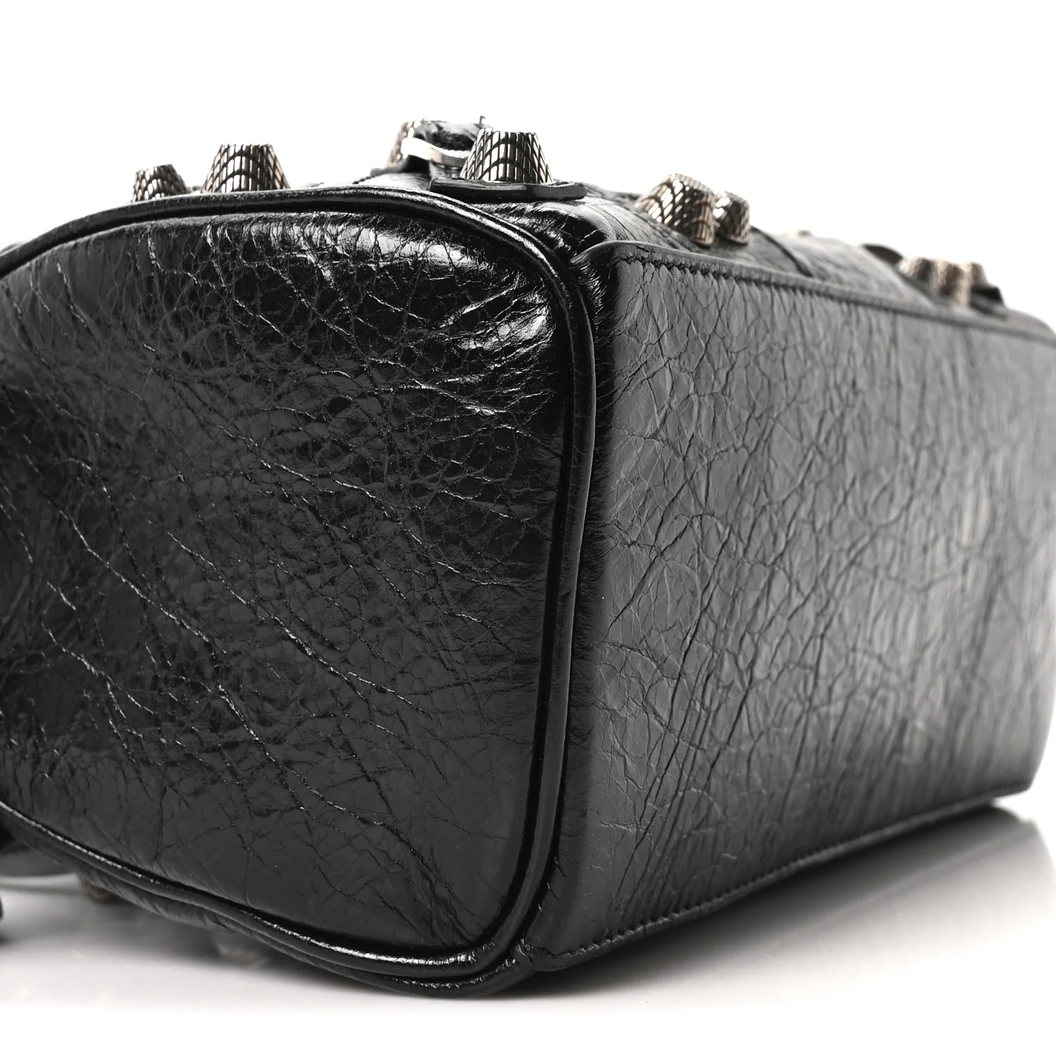 Agneau Arena Mini Le Cagole Duffle Crossbody Bag Black - Top Club
