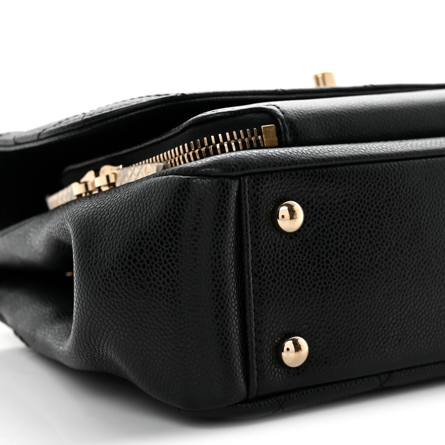 Caviar Quilted Medium Business Affinity Flap Black - Top Club