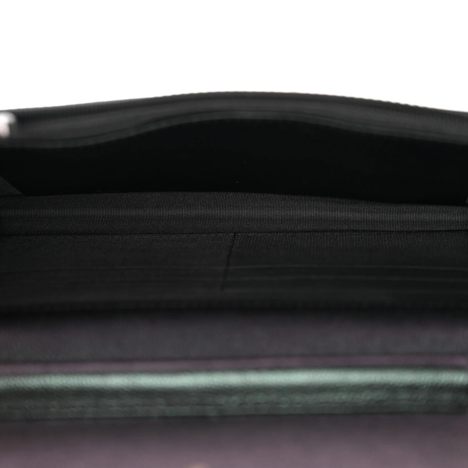 Iridescent Caviar Quilted Wallet on Chain WOC Dark Blue - Top Club