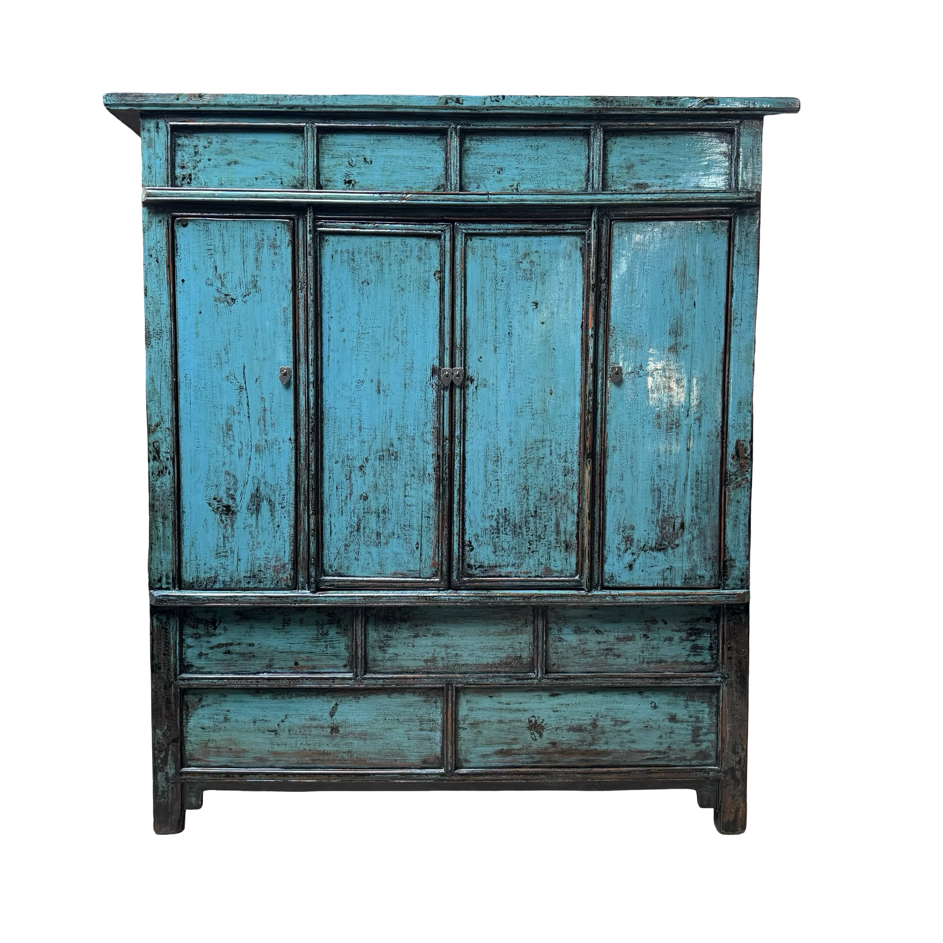 Wandkast blauw uniek lak