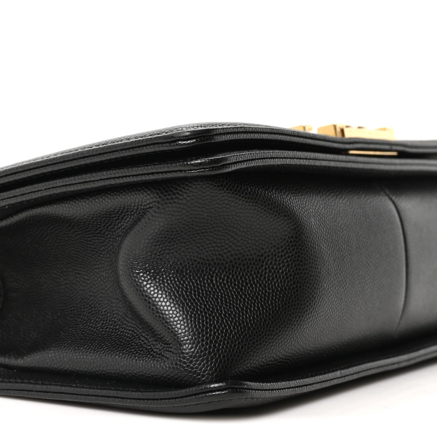Caviar Quilted Medium Boy Flap Black - Top Club