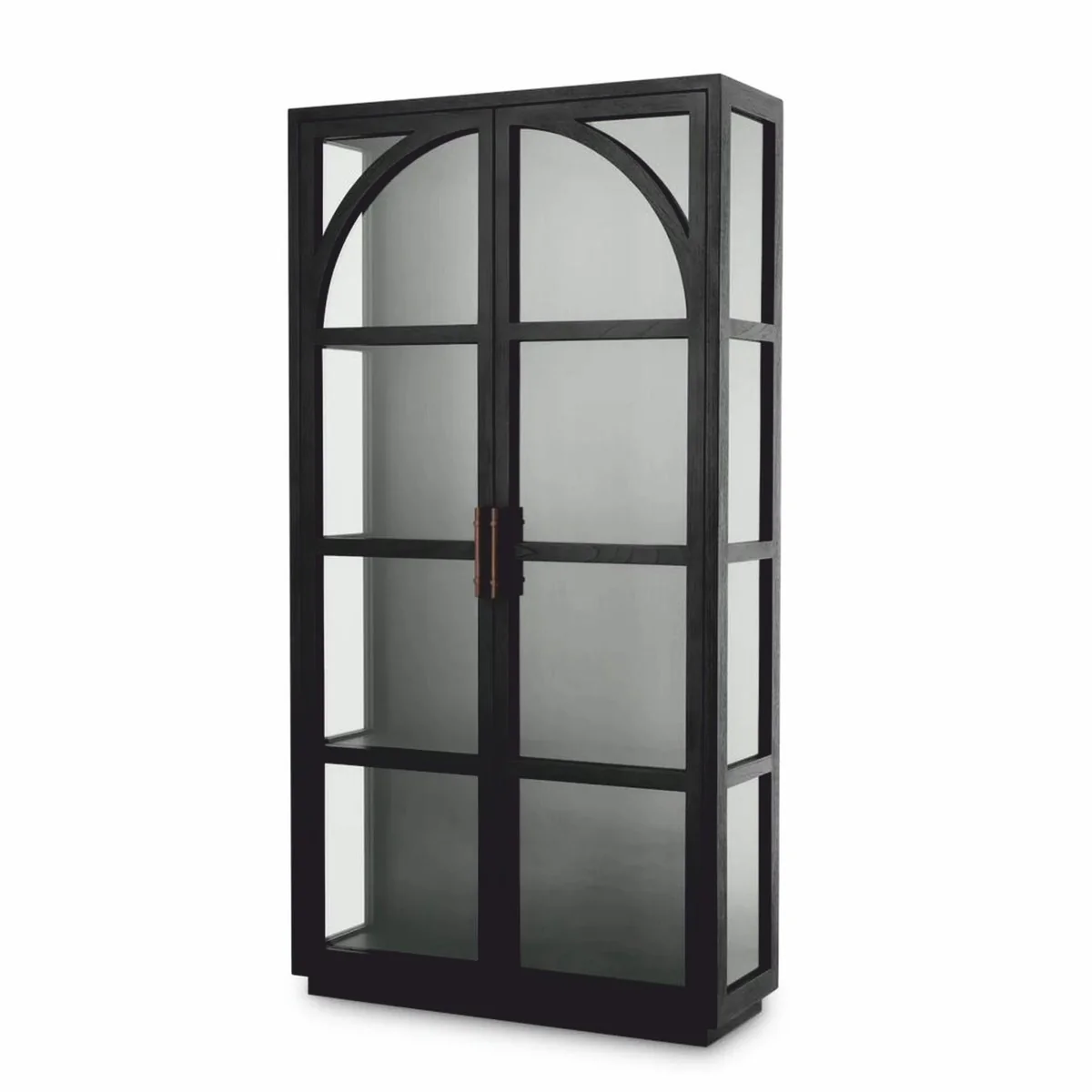 Luxury showcase black / bronze 118 x 44.5 x H. 210 cm - Luxury Interior
