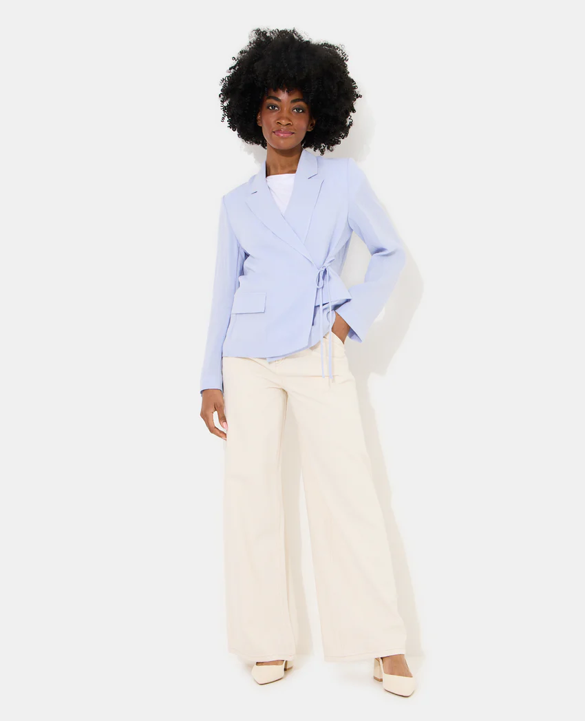 Pimkie Veste blazer fluide portefeuille avec nouette