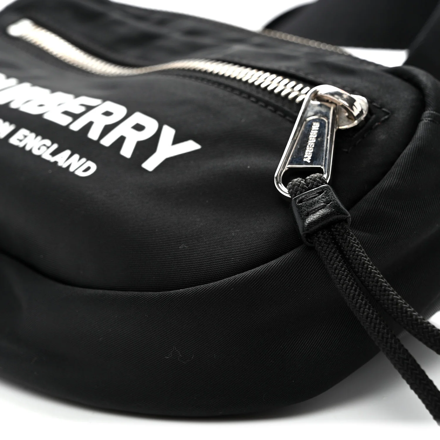 Econyl Logo Print Small Cannon Bum Bag Black - Top Club