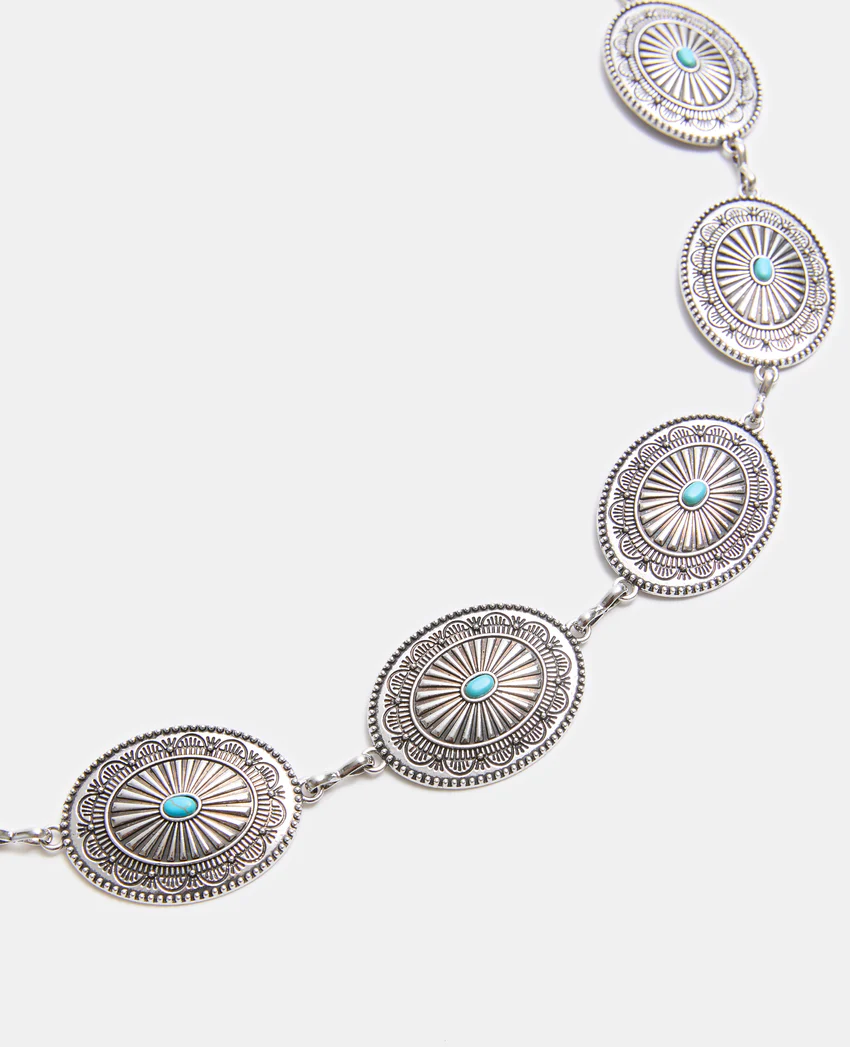 Pimkie Ceinture chaîne métallique avec pastilles ciselées