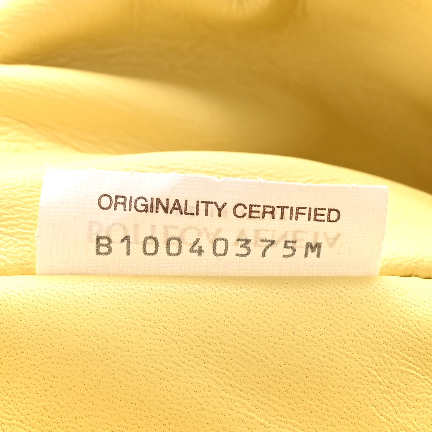 Paper Calfskin Puffy Flap Butter Brass - Top Club