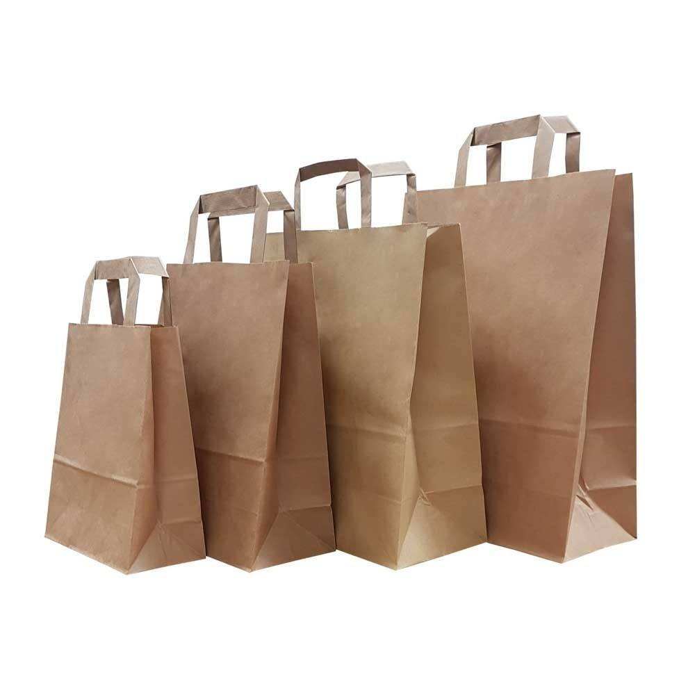 Paper Bag with Flat Handles