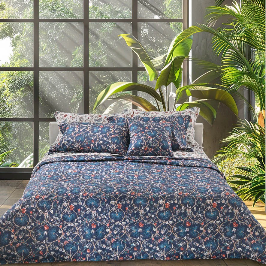 Copriletto Trapuntato In Percalle Oasis Matrimoniale