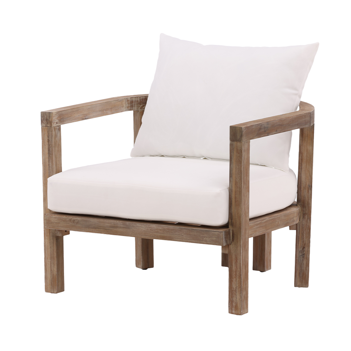 Tuin lounge fauteuil Elio - met zitkussens Naturel