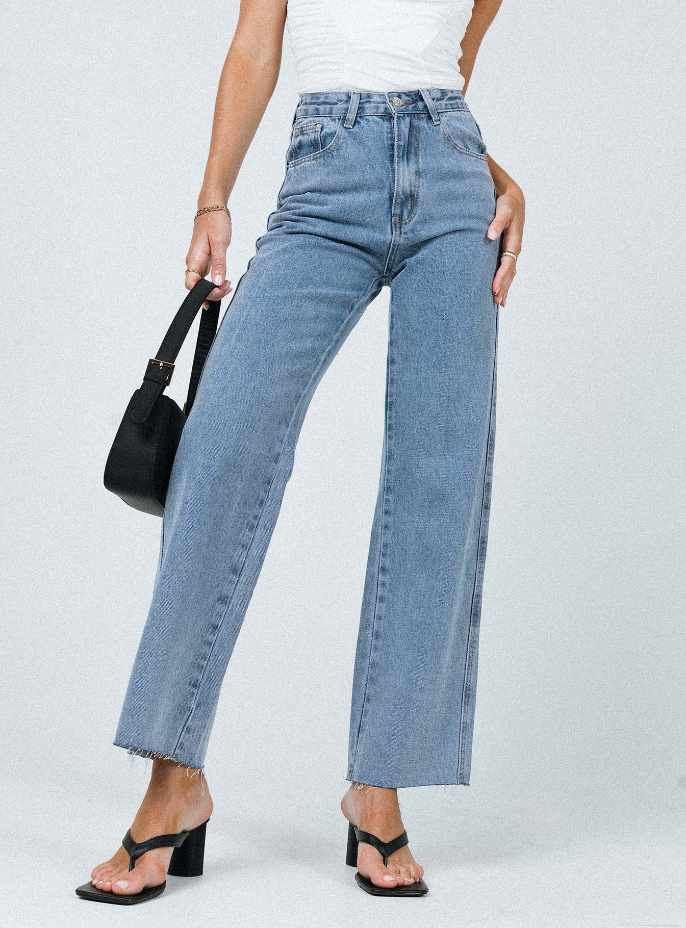 Arlington High Rise Straight Leg Jeans Denim