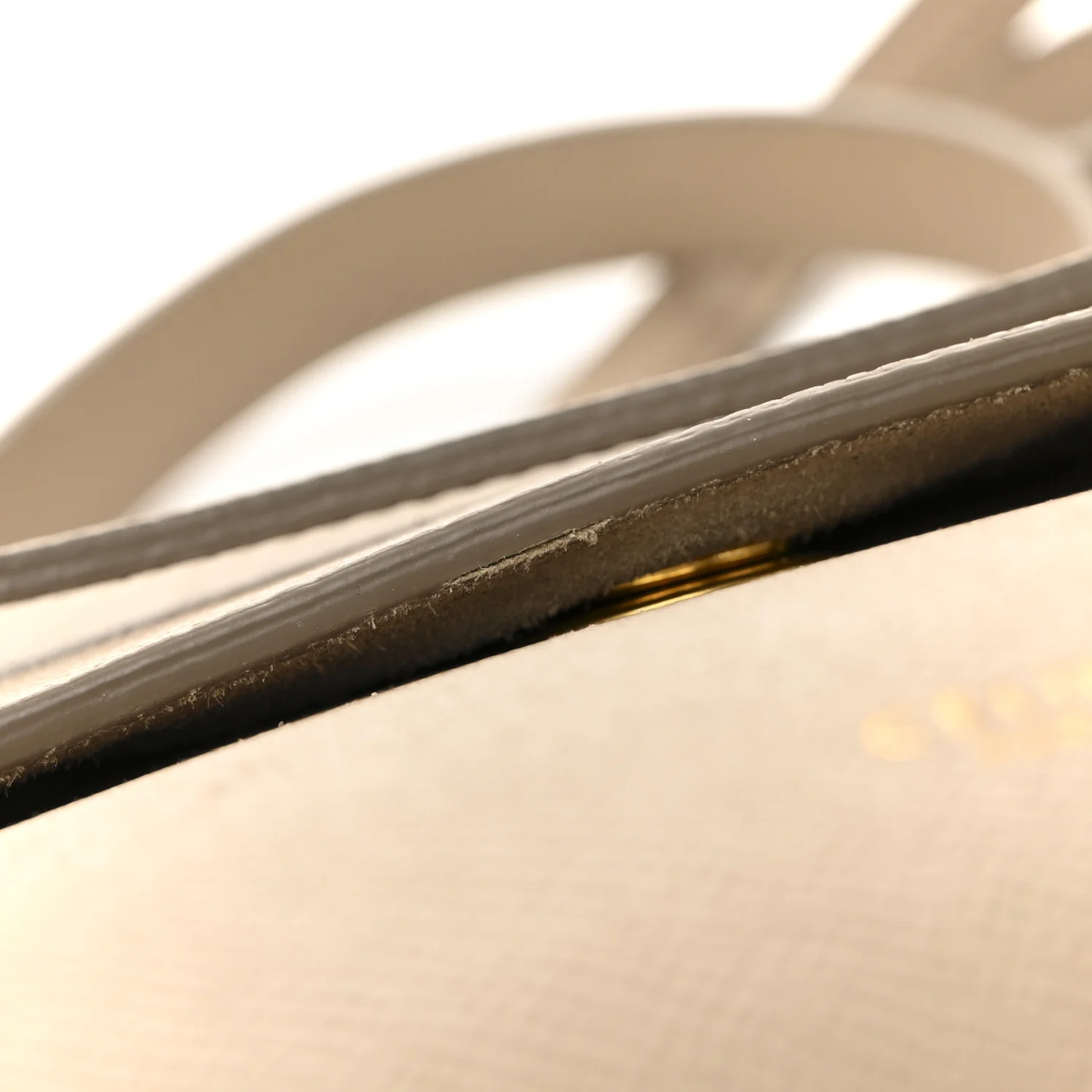 Grained Calfskin Nano Belt Bag Light Taupe - Top Club