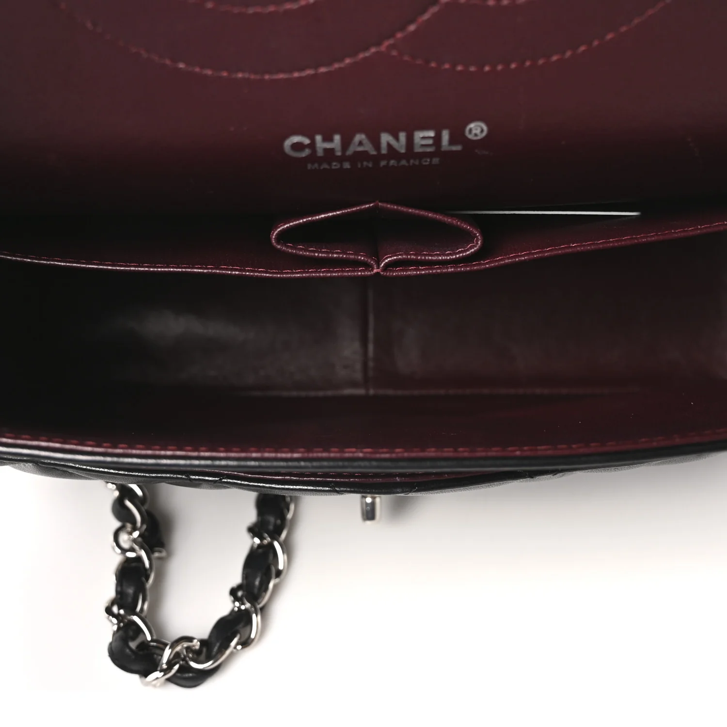 Lambskin Quilted Jumbo Double Flap Black - Top Club