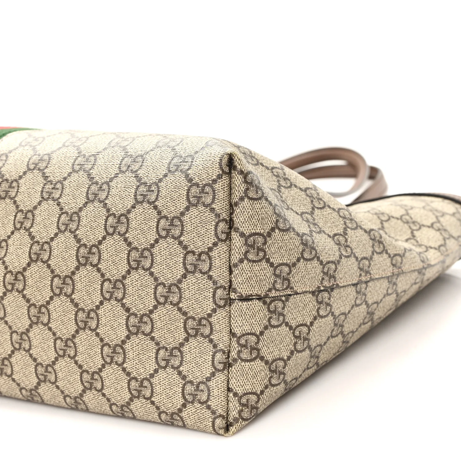 GG Supreme Monogram Medium Ophidia Shopping Tote  Brown - Top Club