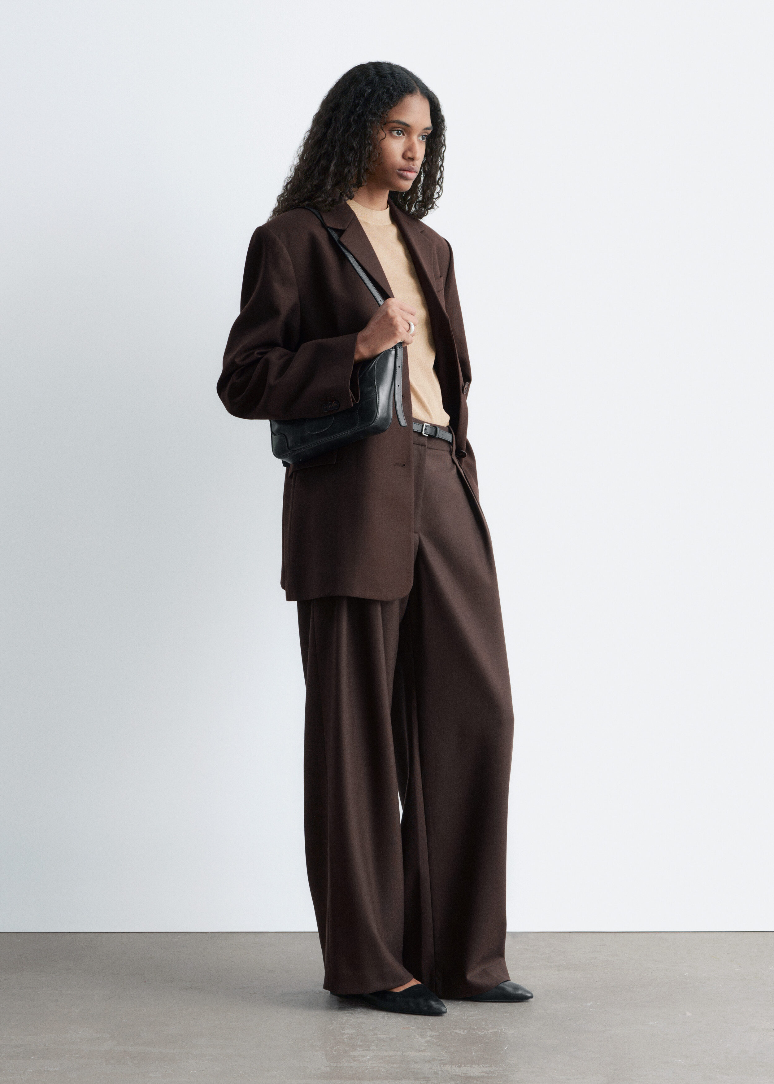 & Other Stories WOOL-BLEND TAILORED TROUSERS