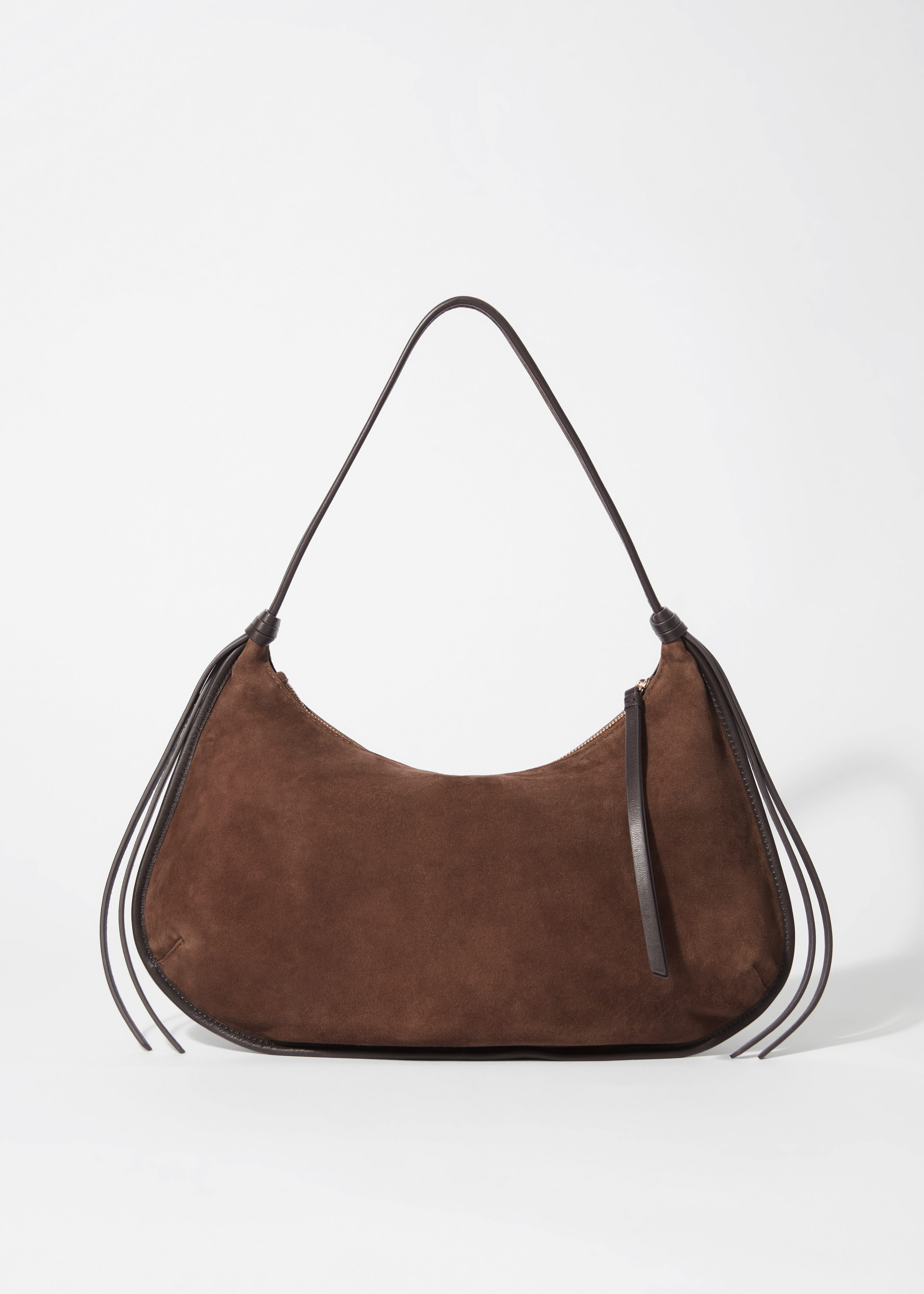 & Other Stories FRINGED SUEDE SHOULDER BAG