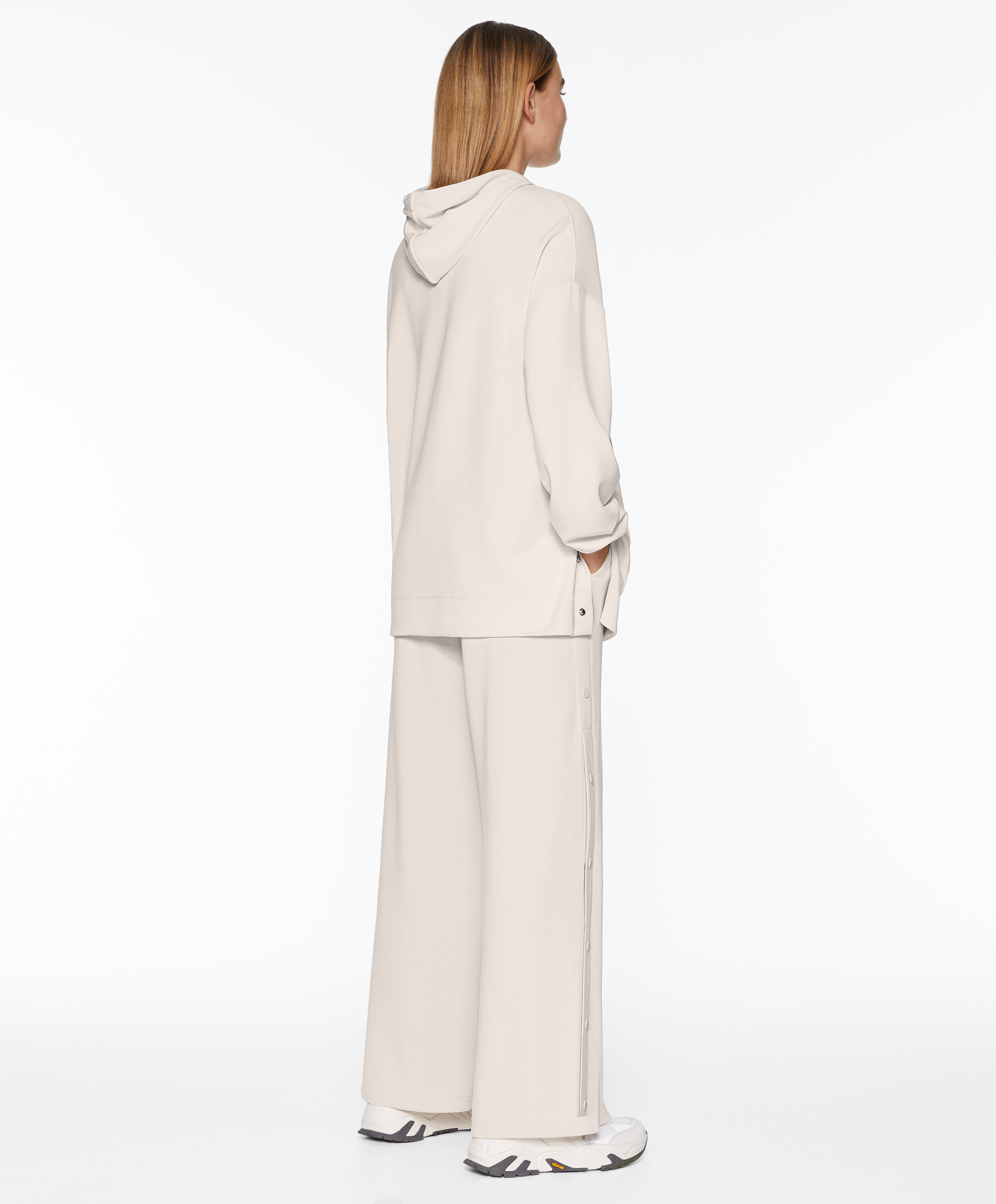 OYSHO Oversize sweatshirt with soft-touch modal and zip