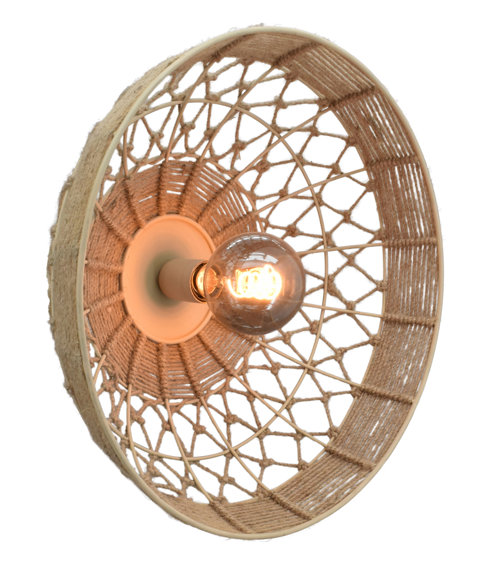 Wand / plafondlamp Noah medium naturel