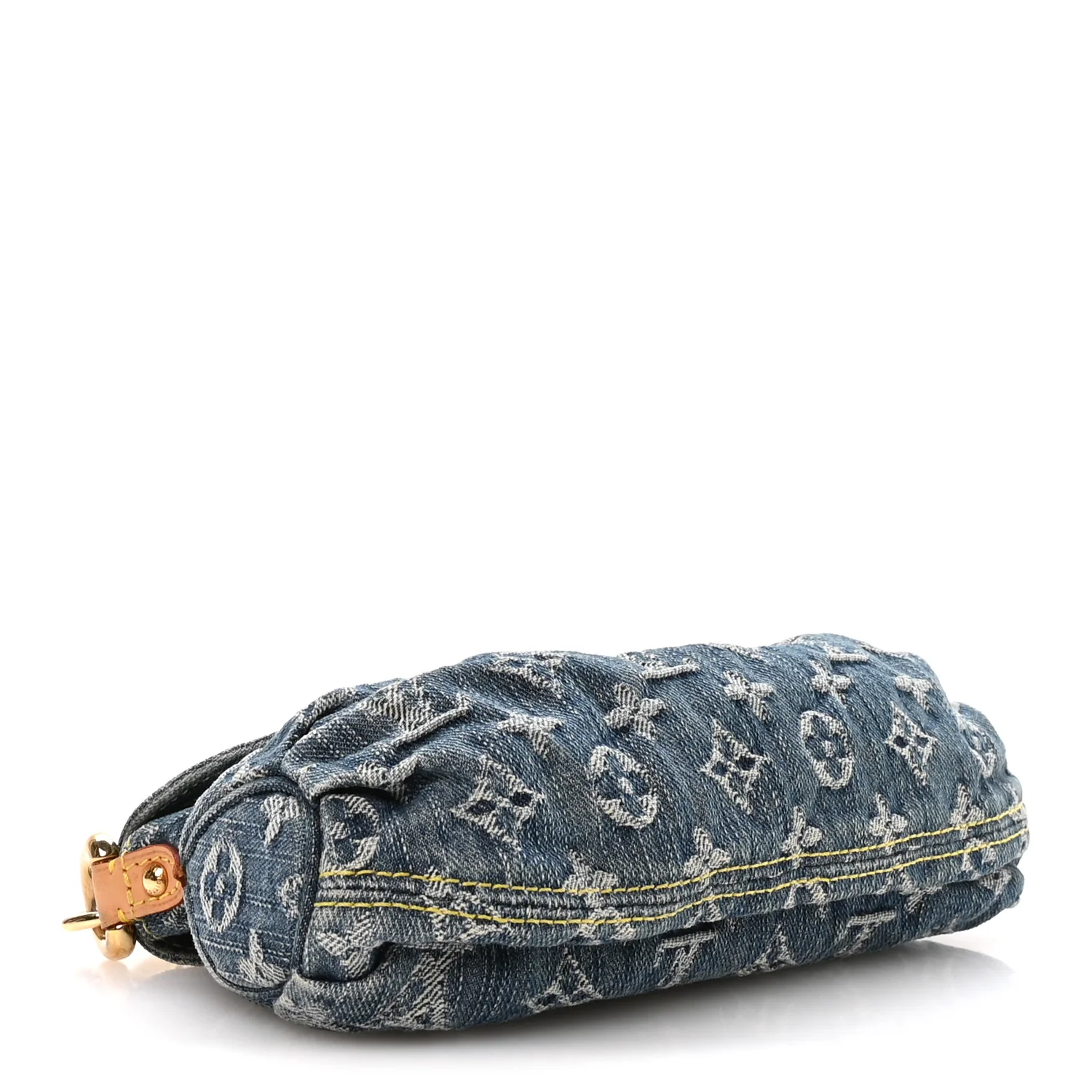Monogram Denim Mini Pleaty Blue - Top Club