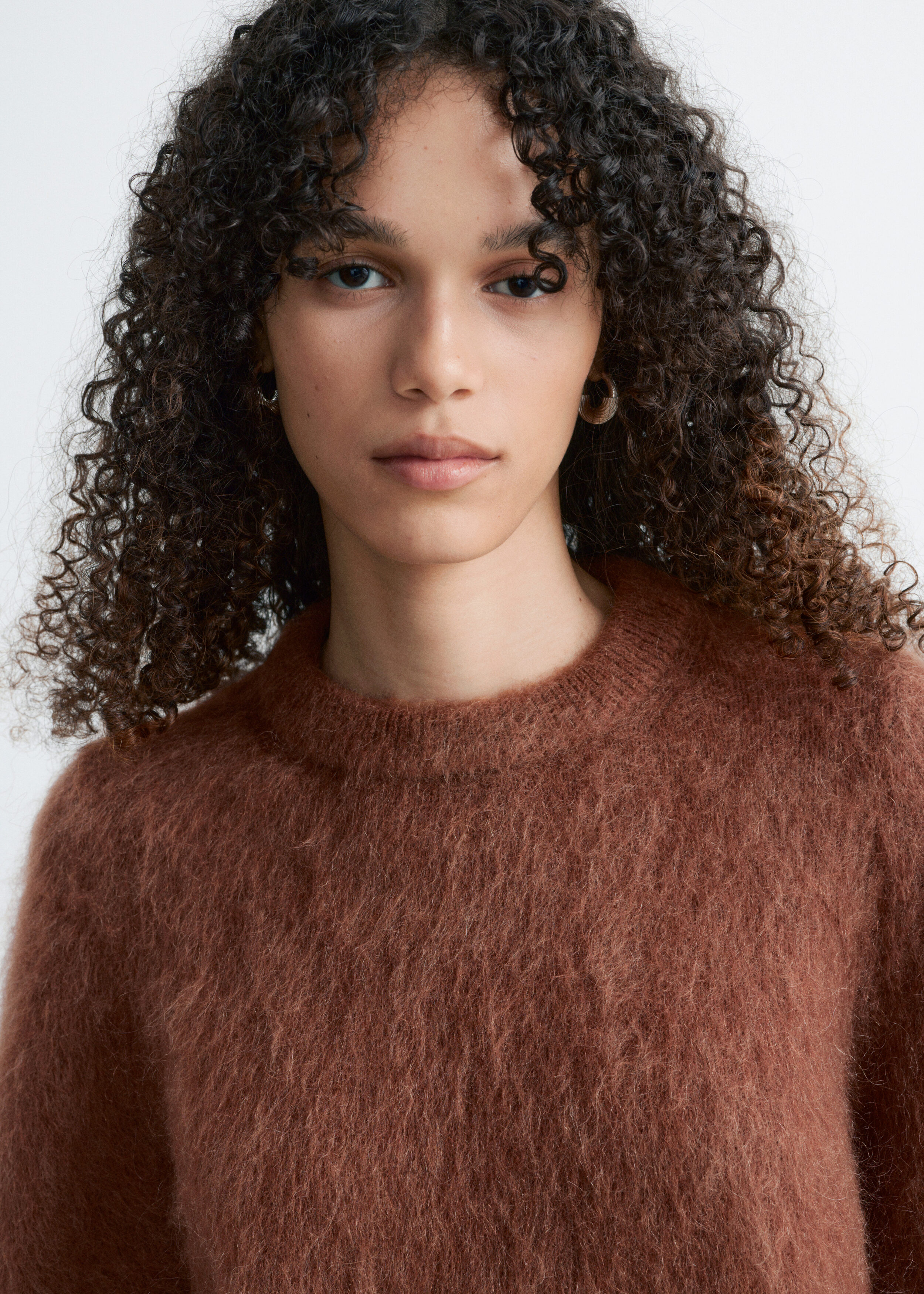 & Other Stories MOHAIR-BLEND KNITTED T-SHIRT