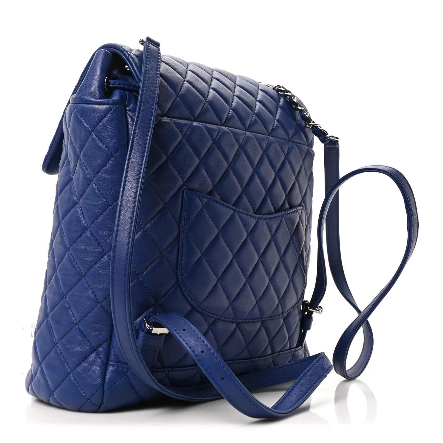 Calfskin Quilted Large Urban Spirit Backpack Navy - Top Club