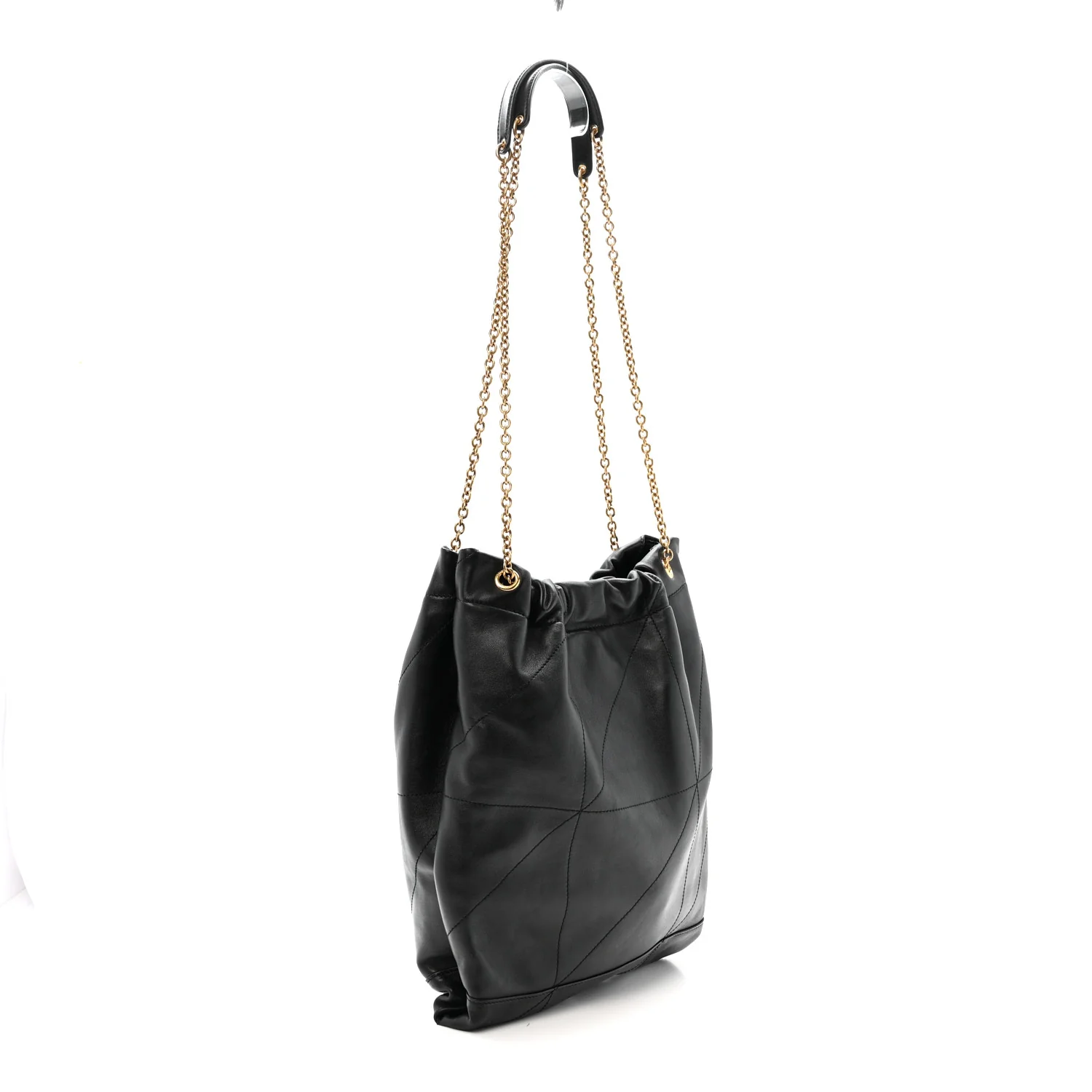 Lambskin Matelasse Monogram Medium Jamie 4.3 Pochon Black - Top Club