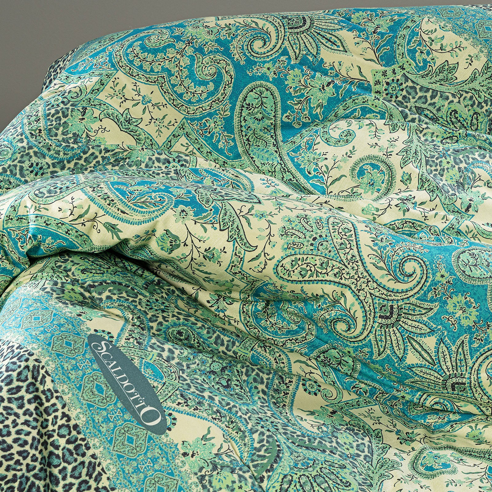 Plaid Scaldotto In Cotone Pettinato Belmond Cm. 130X170 Anice Caleffi