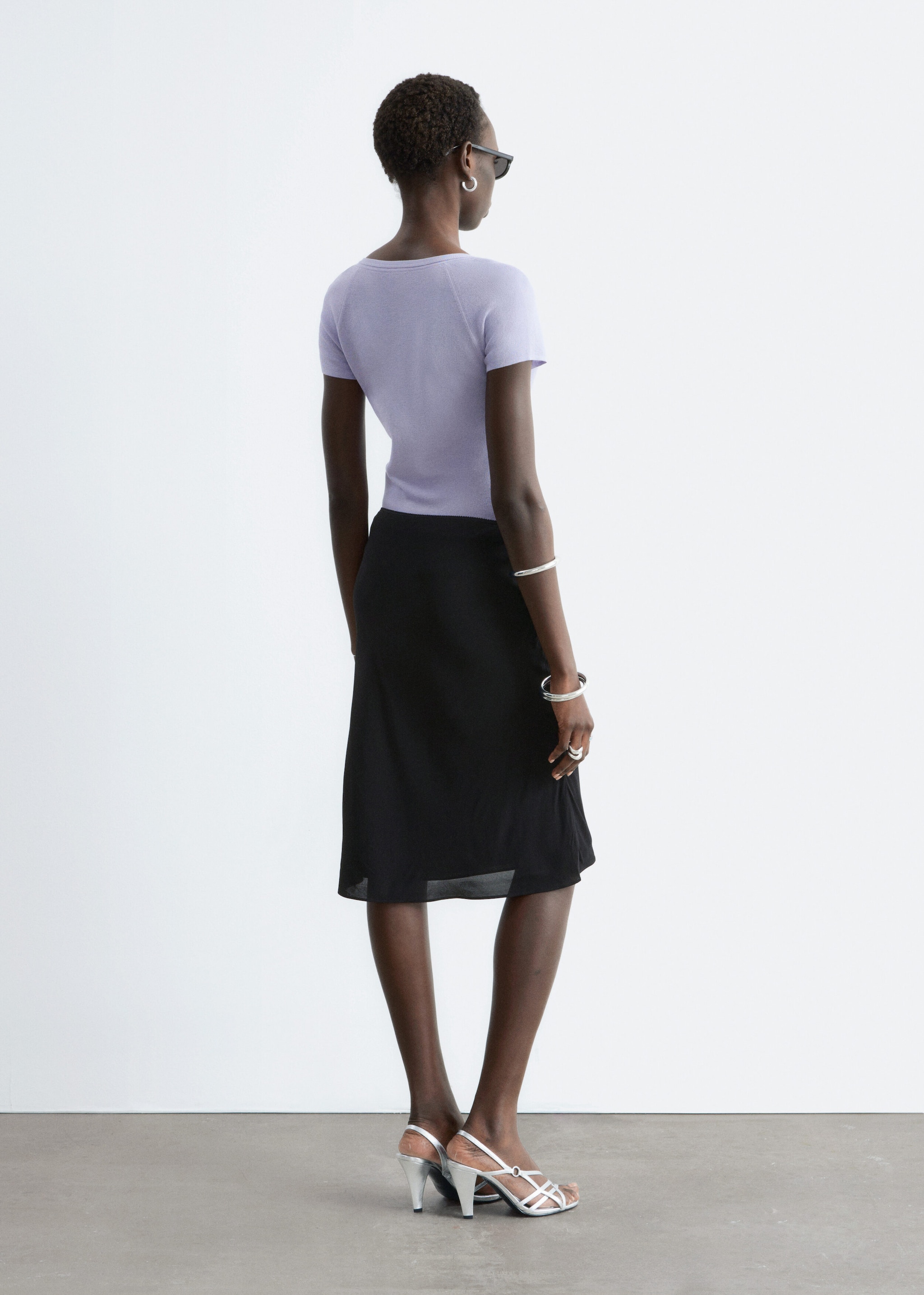 & Other Stories KNEE-LENGTH SLIP SKIRT