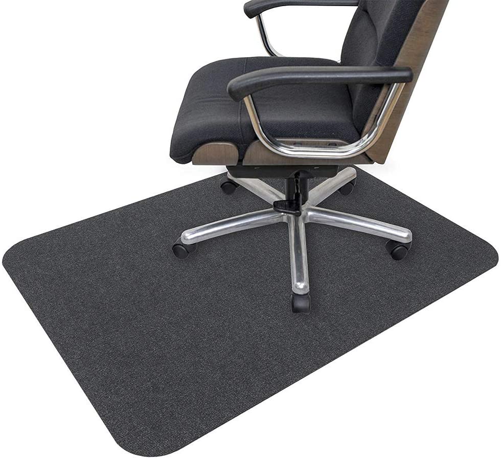 Floor Comprehensive Protection PVC Self Adhesive Anti-Slip Polyester Floor Rug Striped Washable Floor Rugs Chair Mat for Home Office
