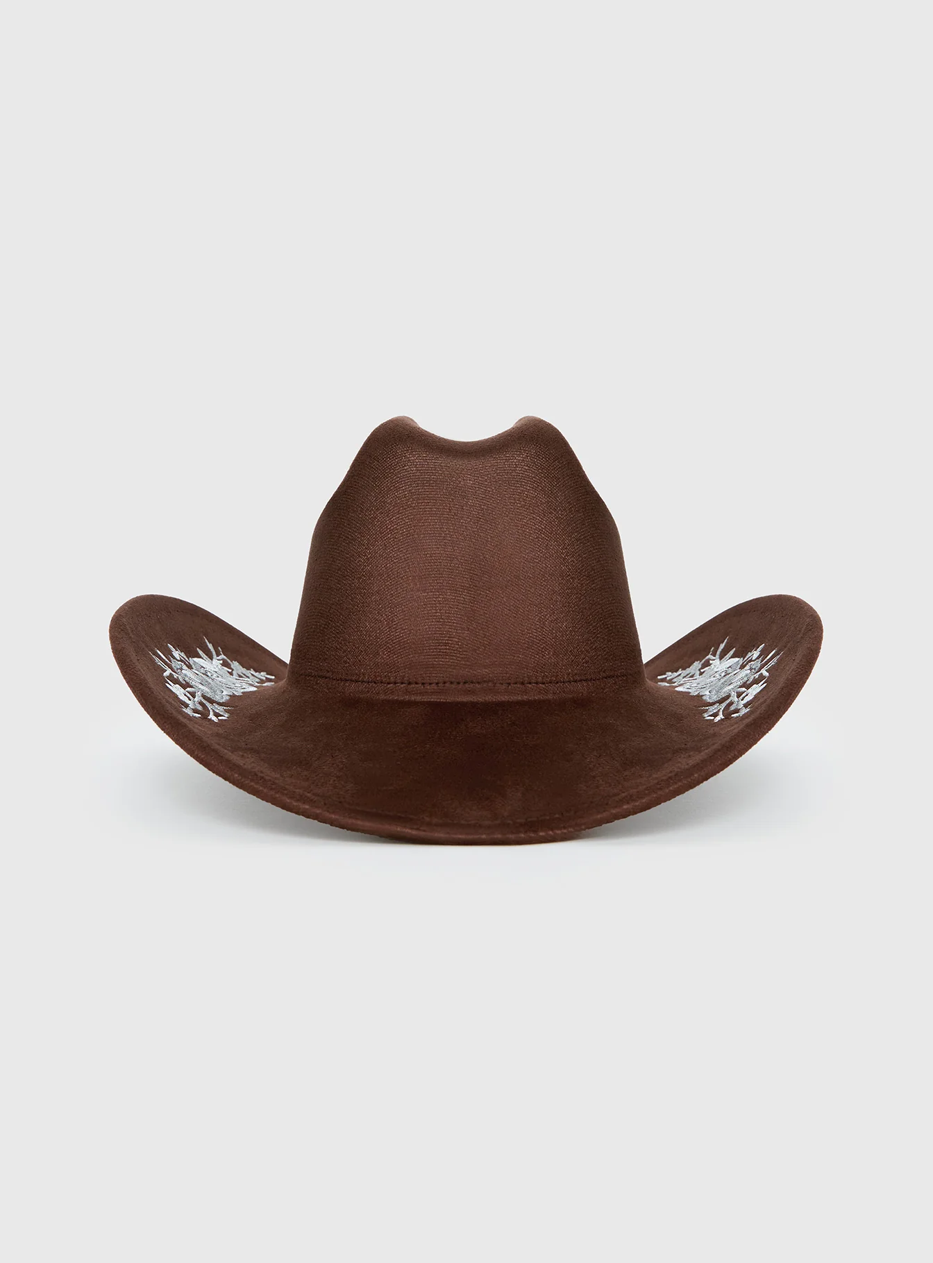Another Level Embroidered Cowboy Hat Brown