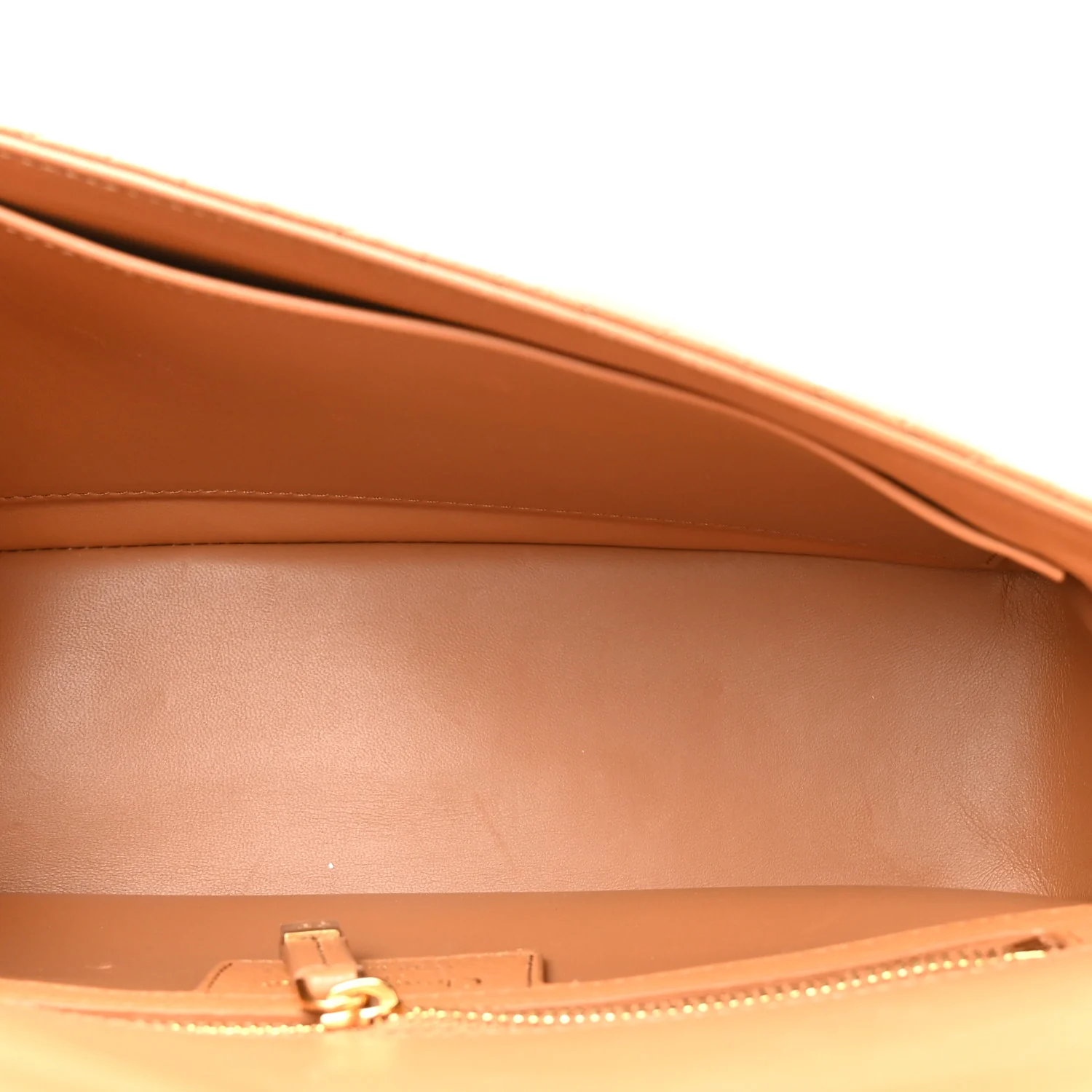 Calfskin Cannage Medium Caro Bag Tan - Top Club