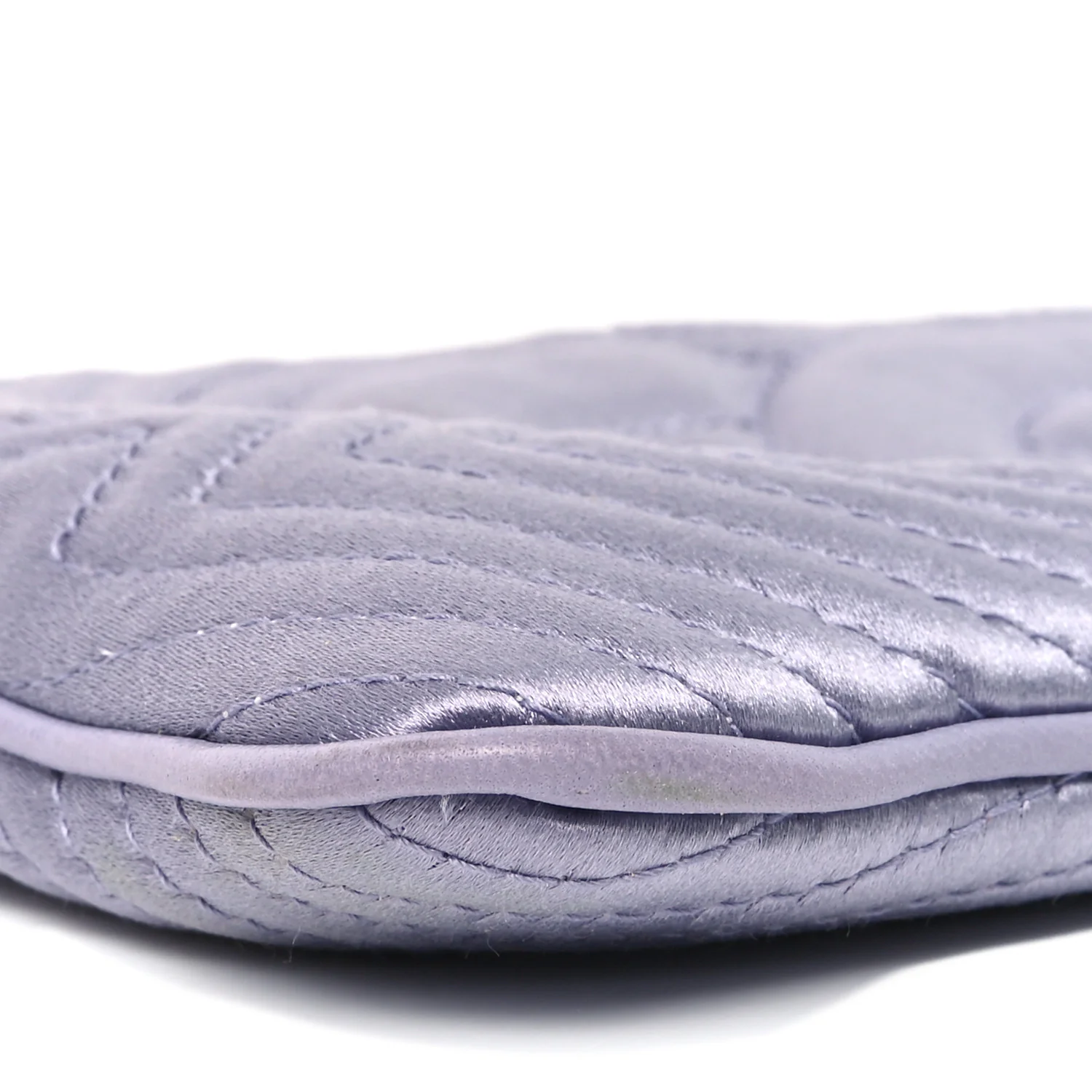 Satin Camellia Evening Bag Light Purple - Top Club