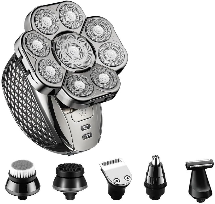 Rasoio elettrico per gli uomini, rasoio 9D per gli uomini 9 Cutter testa galleggiante impermeabile rasoio elettrico rasoi multifunzione ricarica USB trimmer uomini Grooming Kit