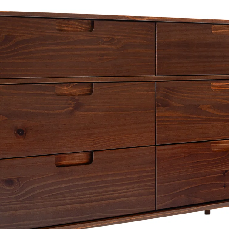 Yarber Groove 6 Drawer Double Dresser