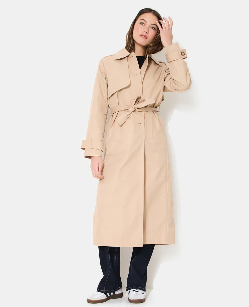 Pimkie Trench long avec ceinture à nouer