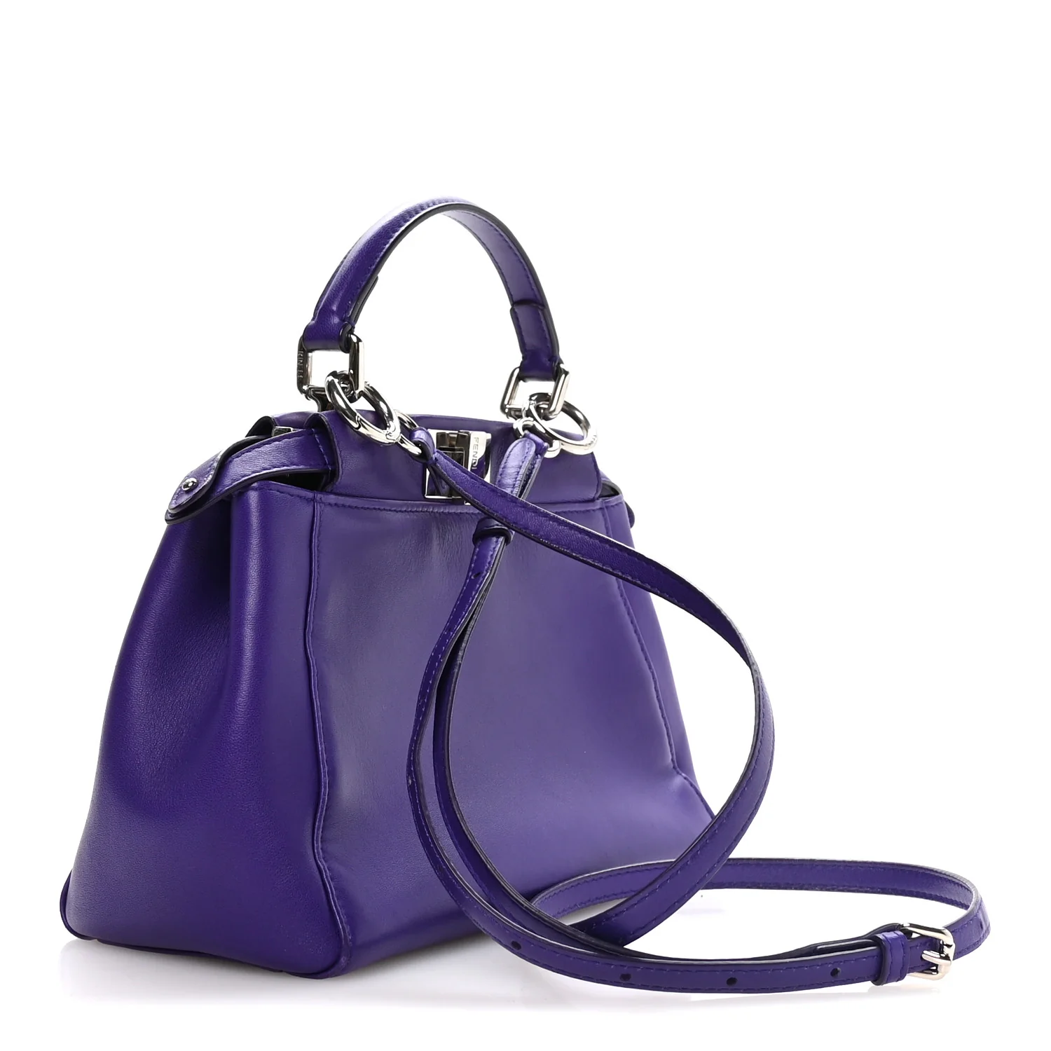 Nappa Mini Peekaboo Iconic Satchel Violet - Top Club