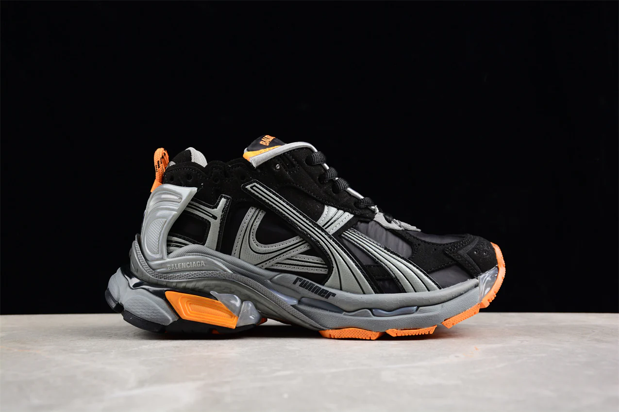 Balenciaga Runner Sneaker 'Worn-Out - Black Fluo Orange' - Sneaker Replica Workshop