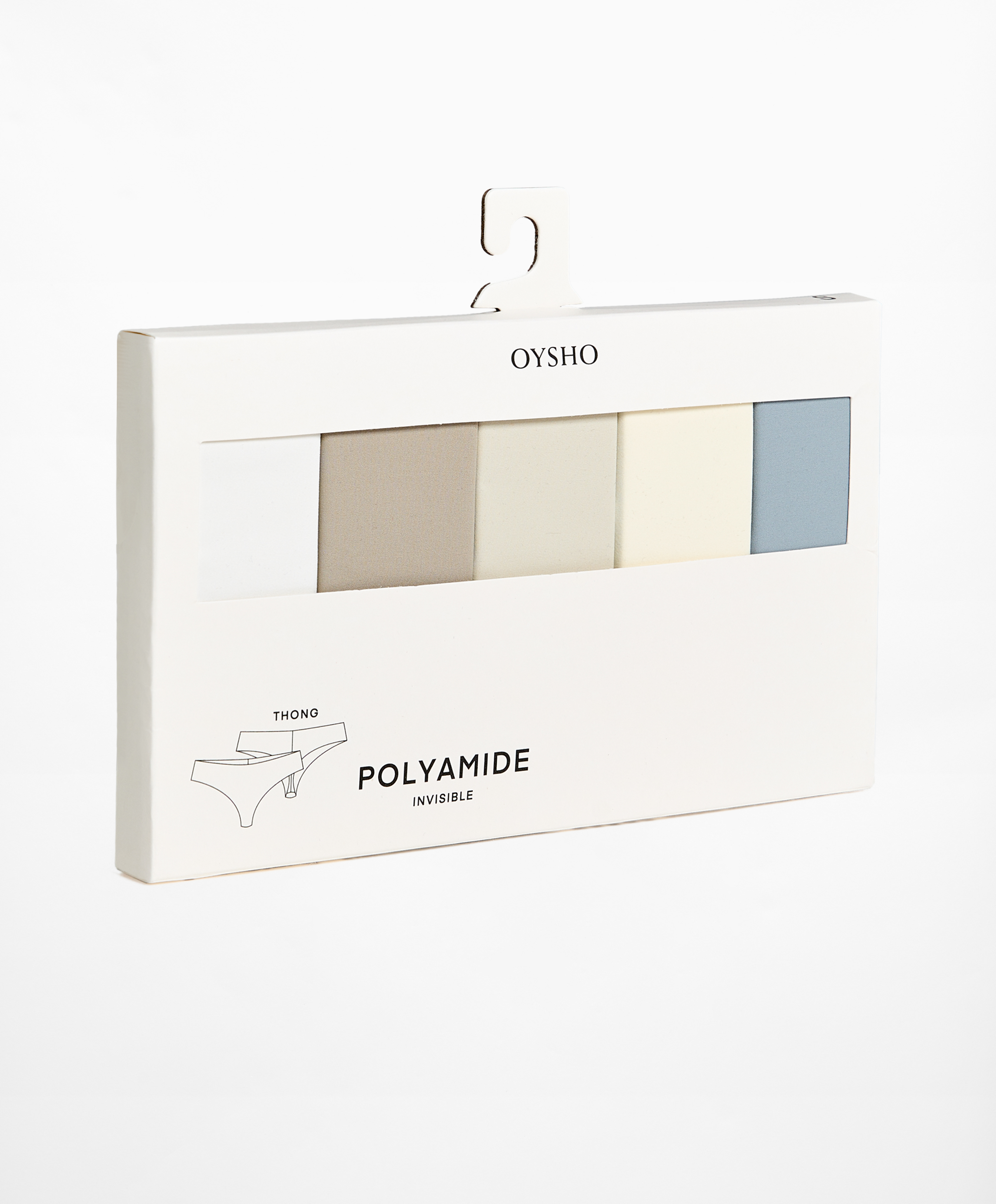 OYSHO 5 laser-cut polyamide blend thongs