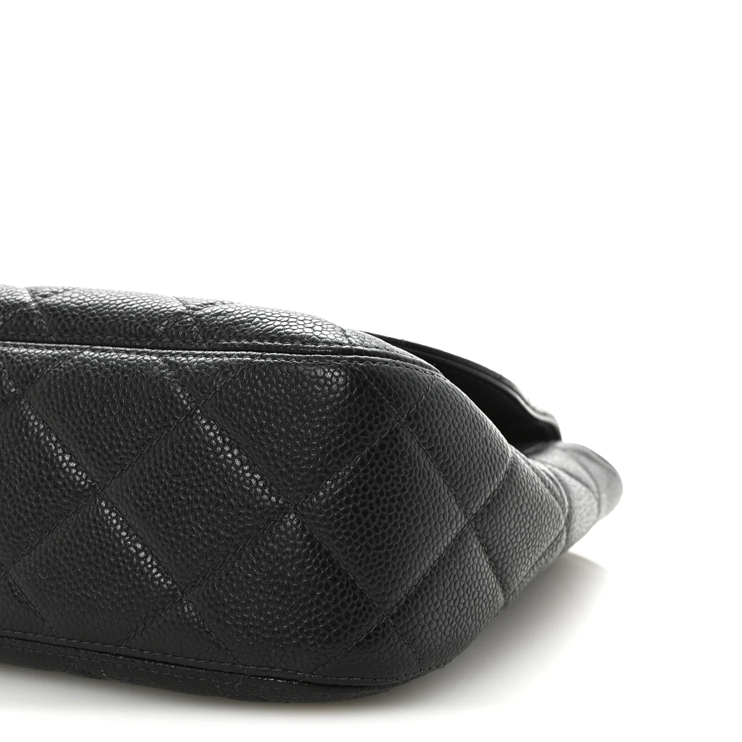 Caviar Quilted Jumbo Single Flap Black - Top Club
