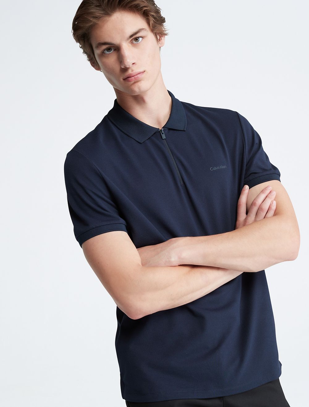 COACH Tech Zip Polo Shirt