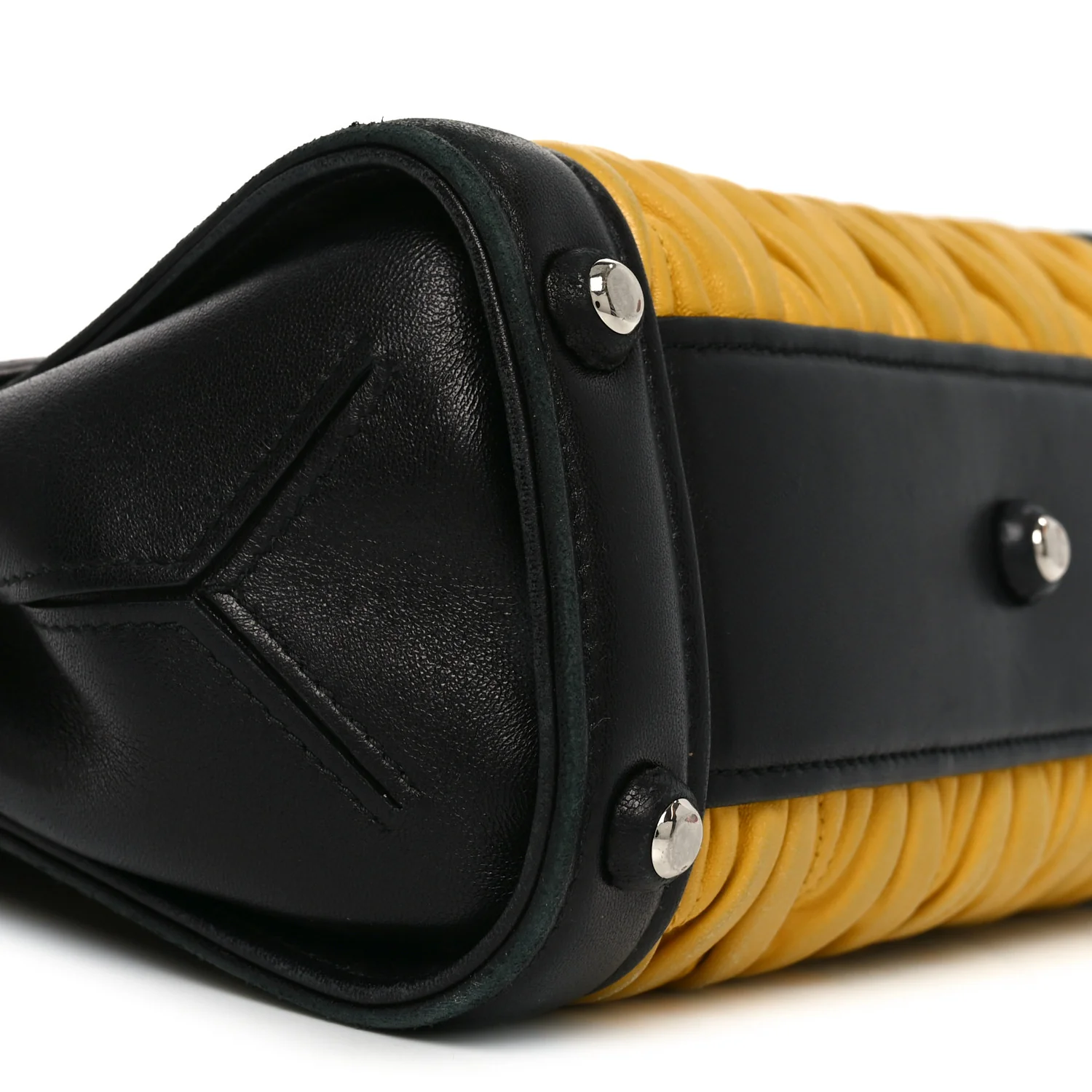 Nappa Matelasse Top Handle Bag Black Soleil - Top Club