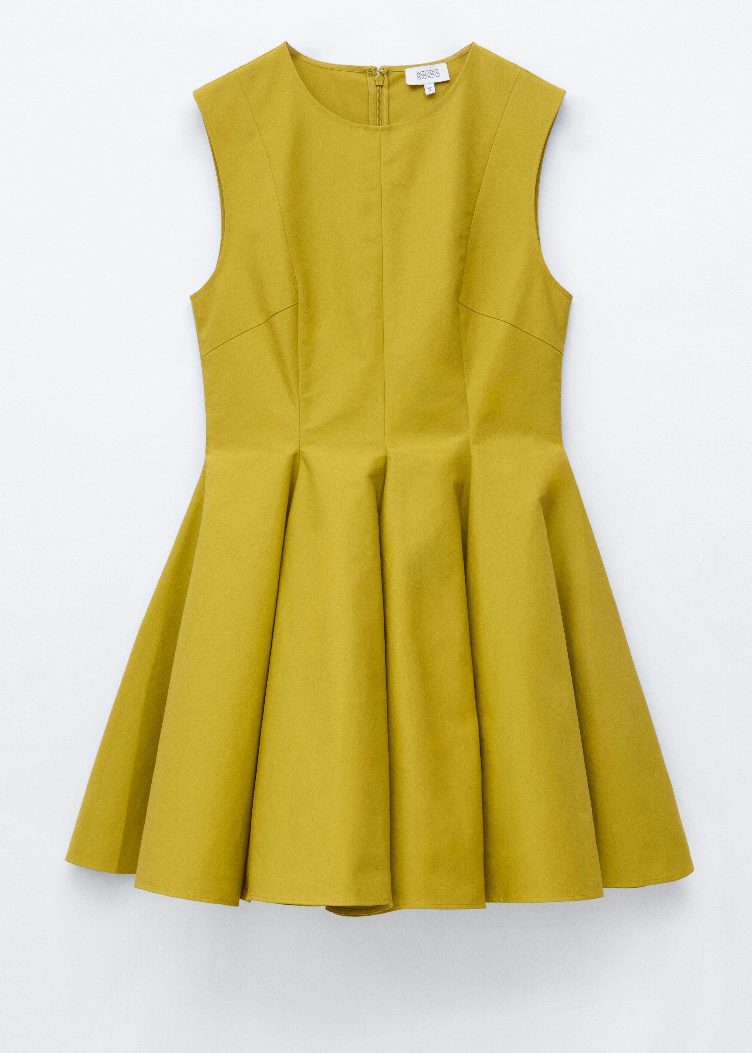 & Other Stories PLEATED MINI DRESS