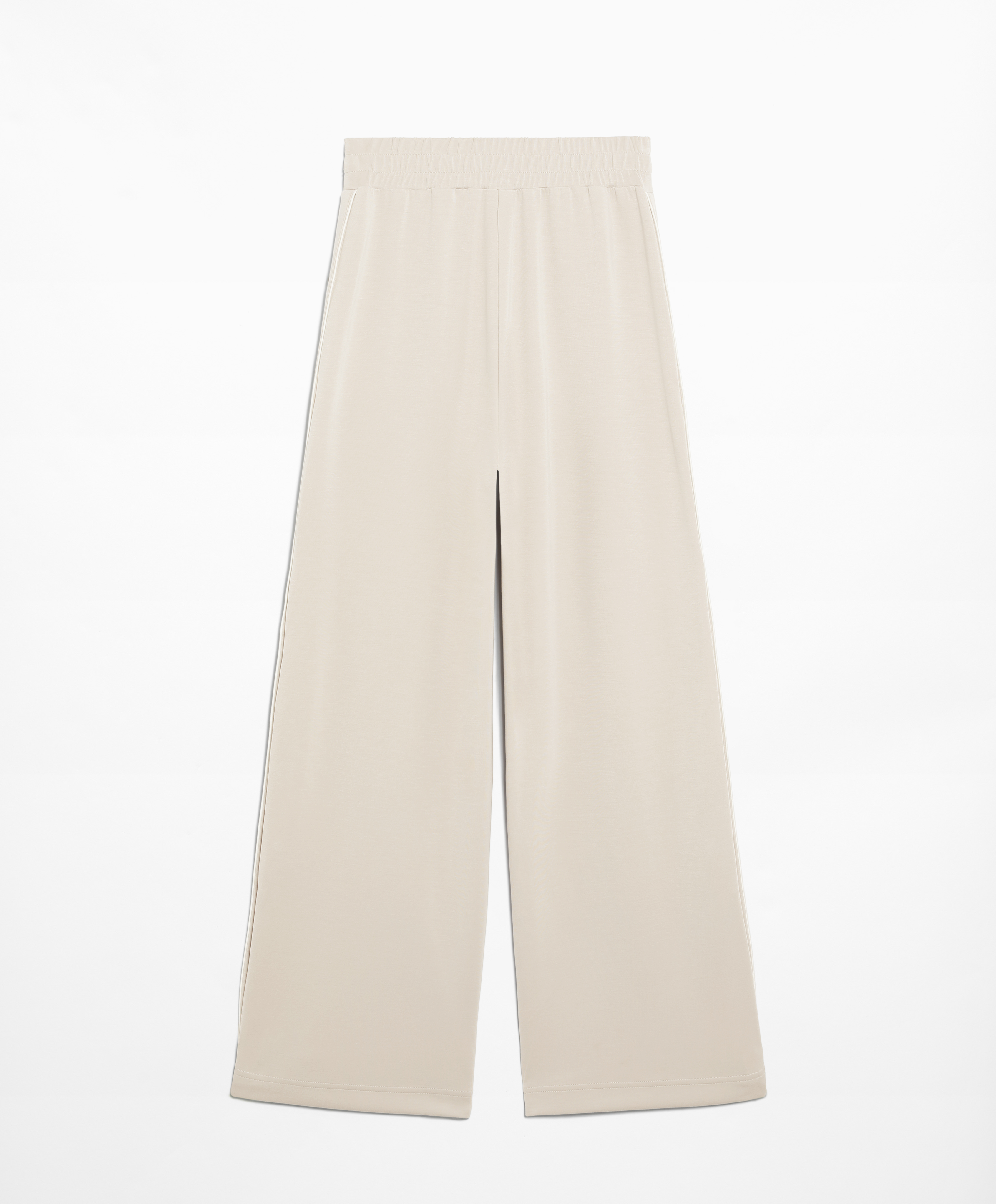 OYSHO Soft-touch wide, straight-leg trousers with modal and buttons
