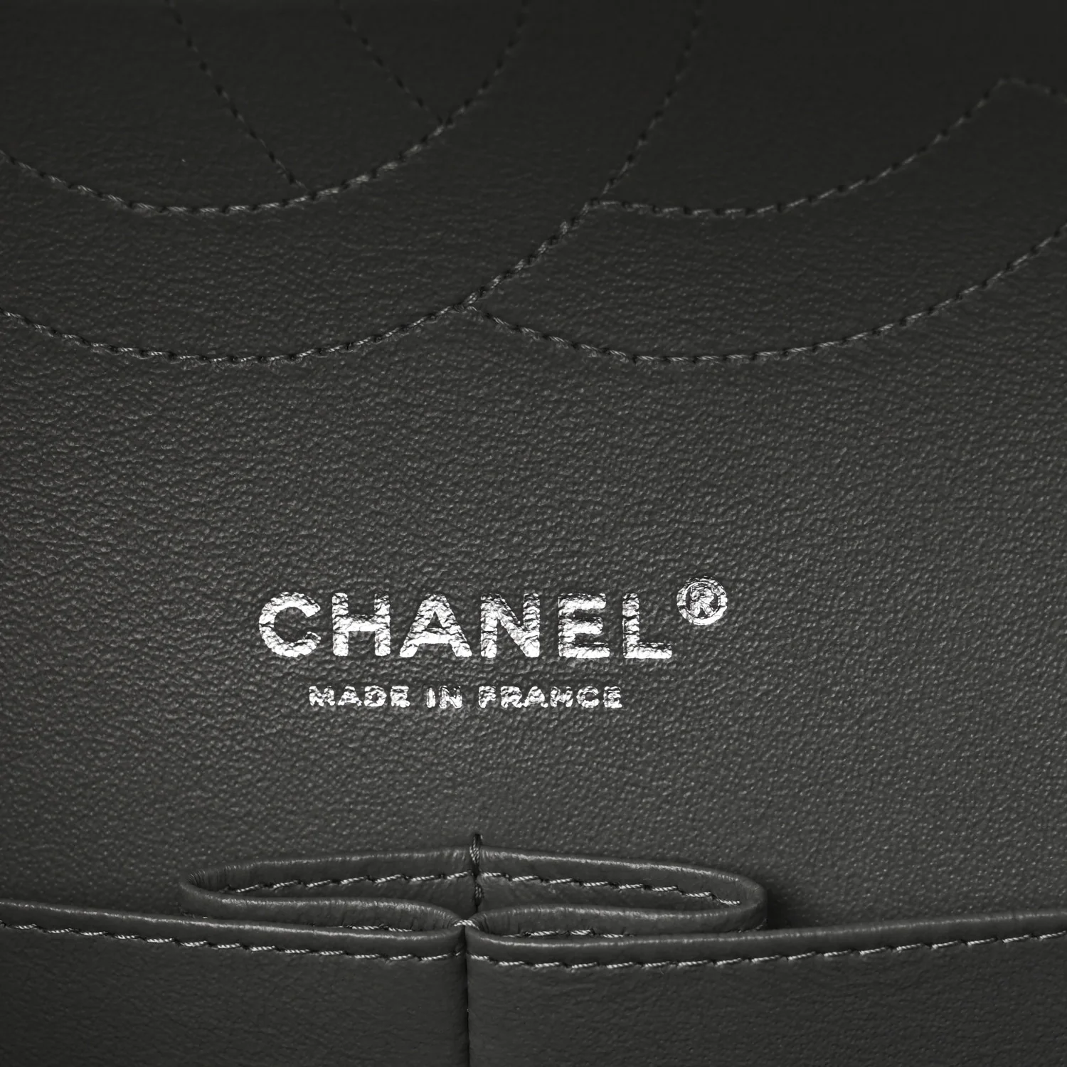 Caviar Quilted Jumbo Double Flap Grey - Top Club